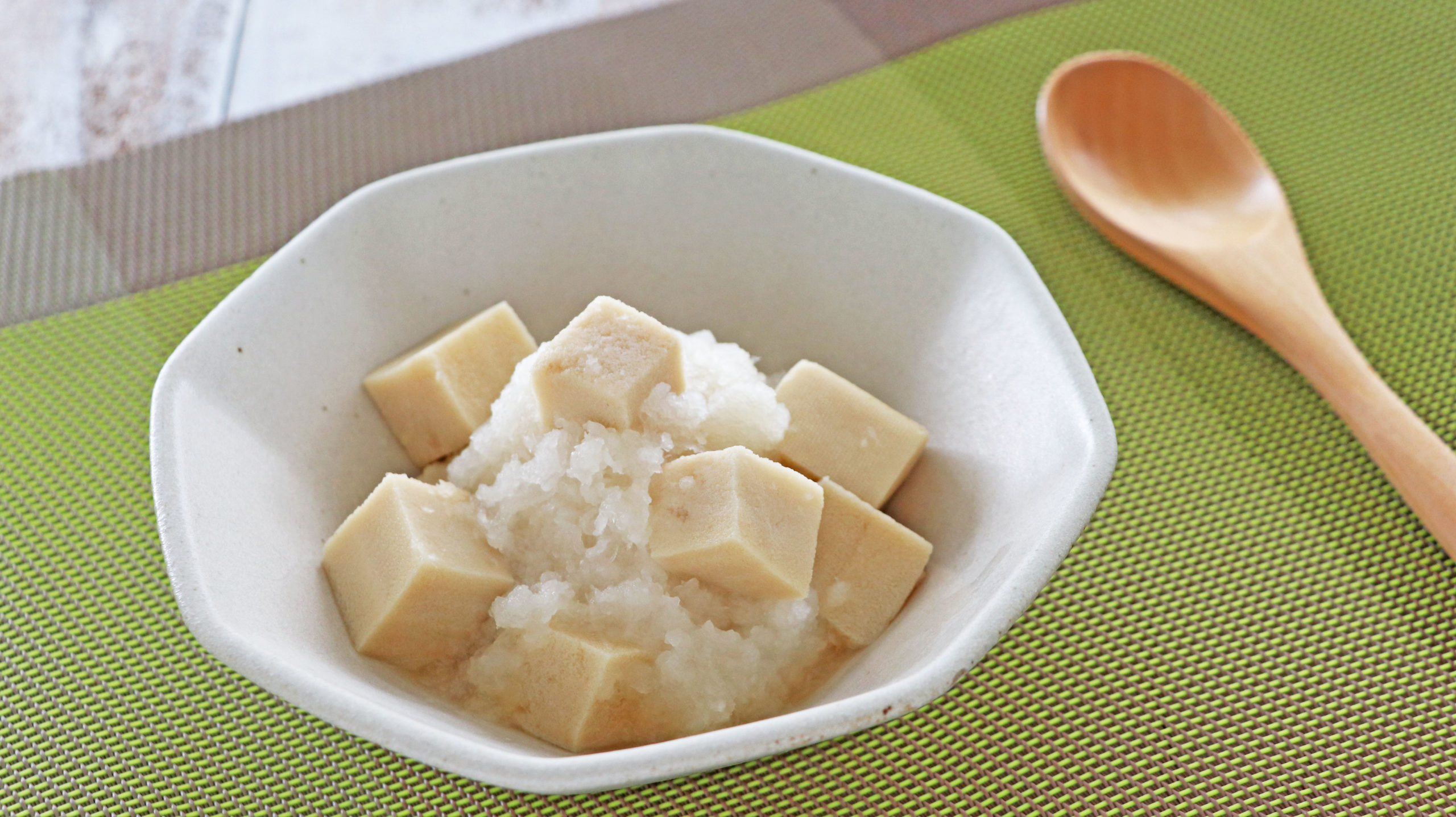 高野豆腐とかぶのみぞれ和え